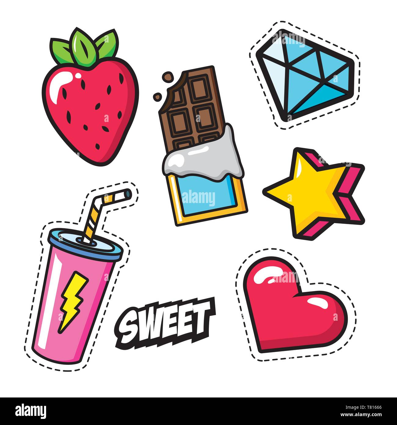 pop art elements Stock Vector Image & Art Alamy
