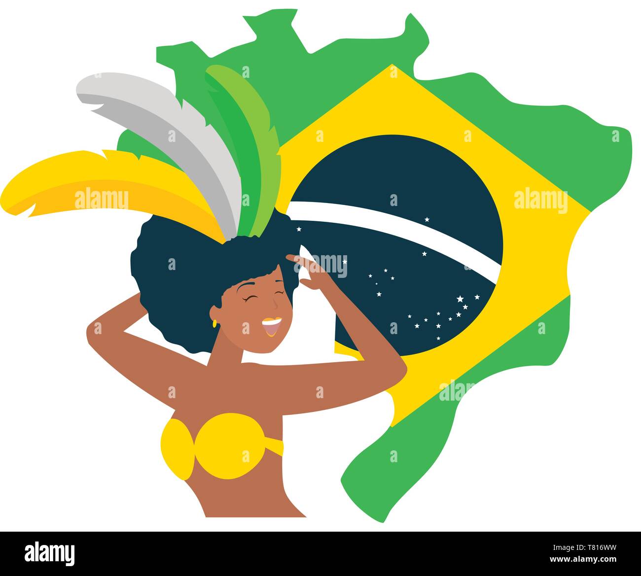 Brazil Samba Dancers Cut Out Stock Images Pictures Alamy