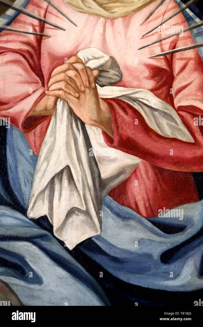 DŽtails. Vierge des 7 douleurs. Eglise NotreDame de l'Assomption