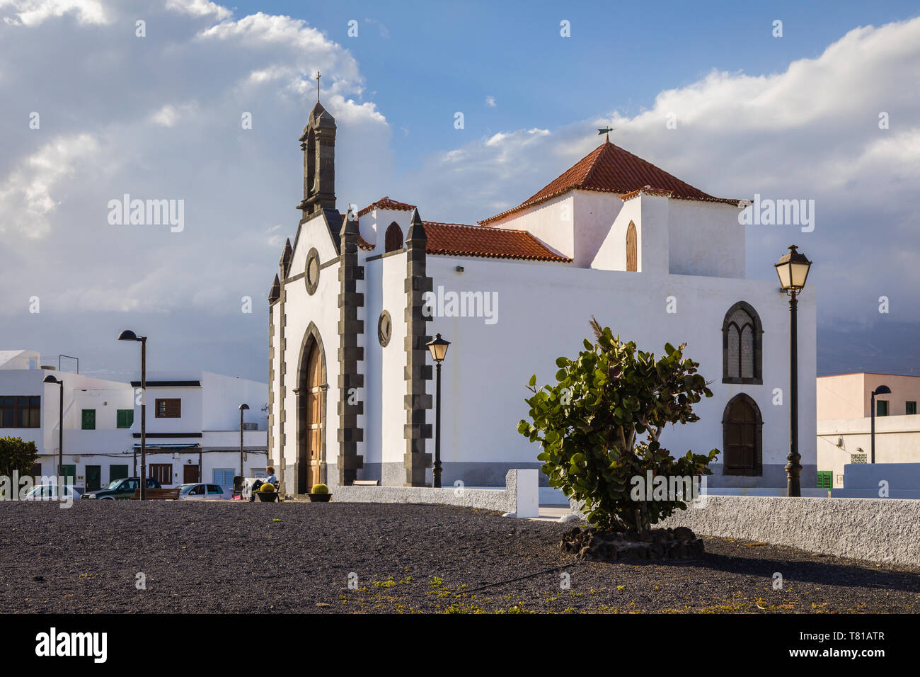 Church Ermita de Nuestra Senora de Las Mercedes in the small and remote village of Poris de Abona, Tenerife, Canary Islands, Spain Stock Photo