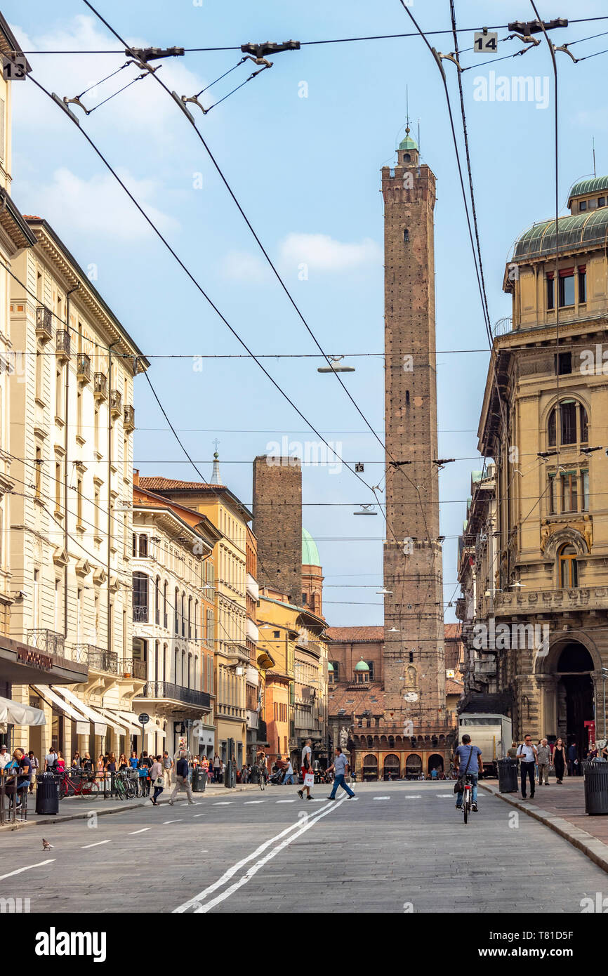 The Two Towers, Via Gobetti 52/3 centro , 40129 Bologna BO, Italy Stock