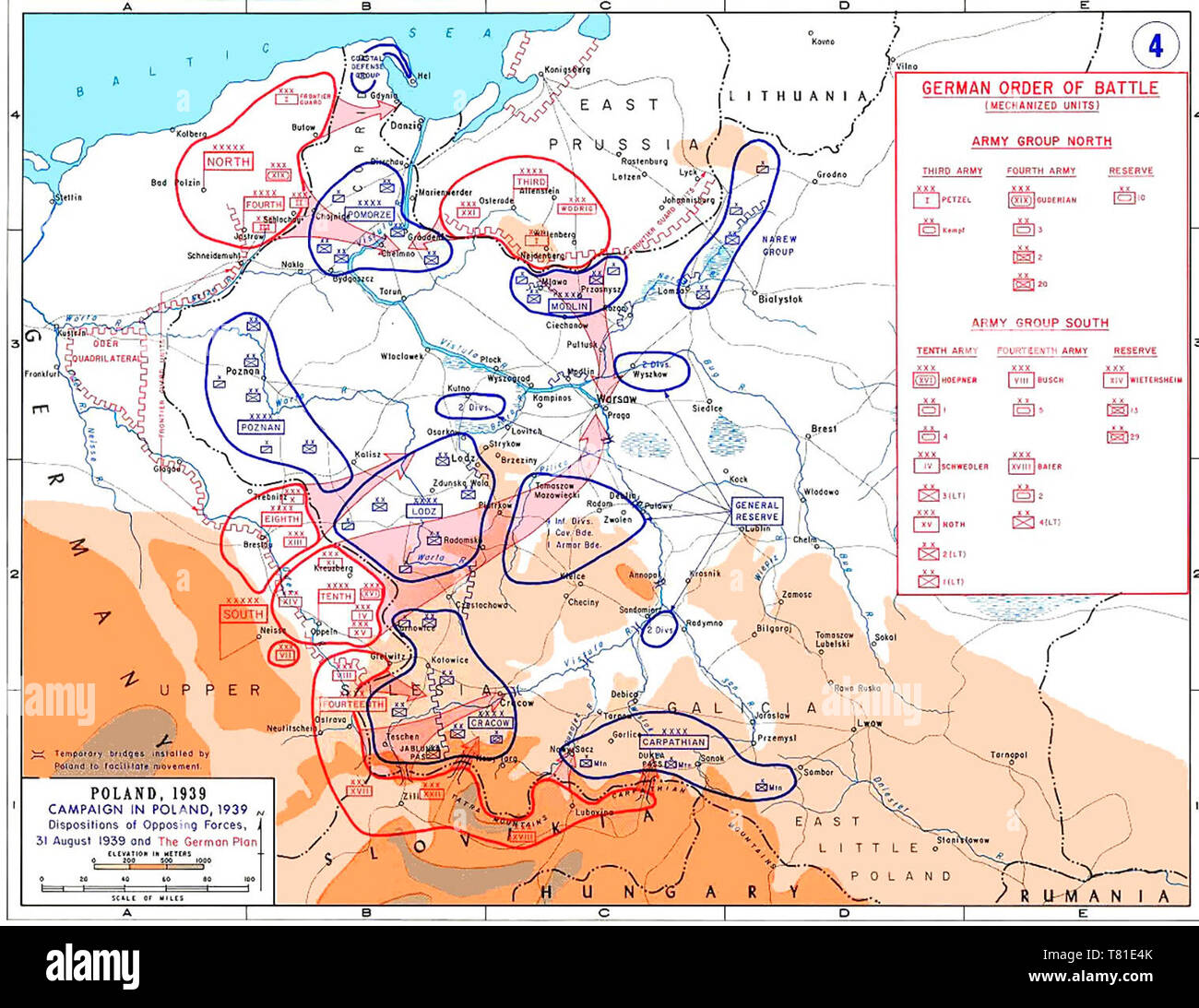 German Campaign in Poland, 1939 Stock Photo