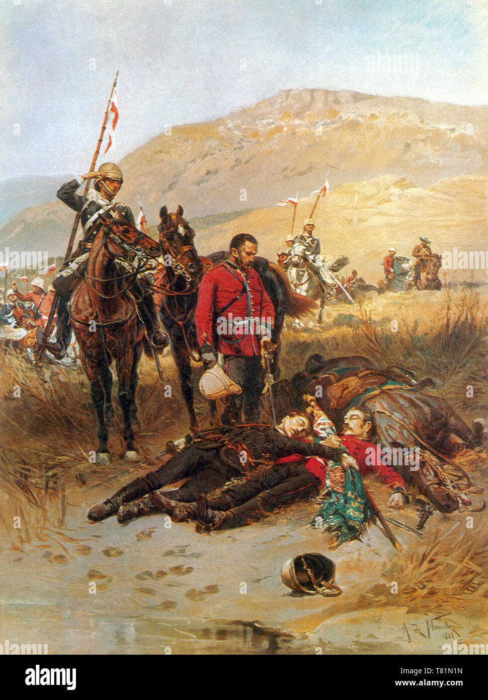 Anglo-Zulu War, Battle of Isandlwana, 1879 Stock Photo