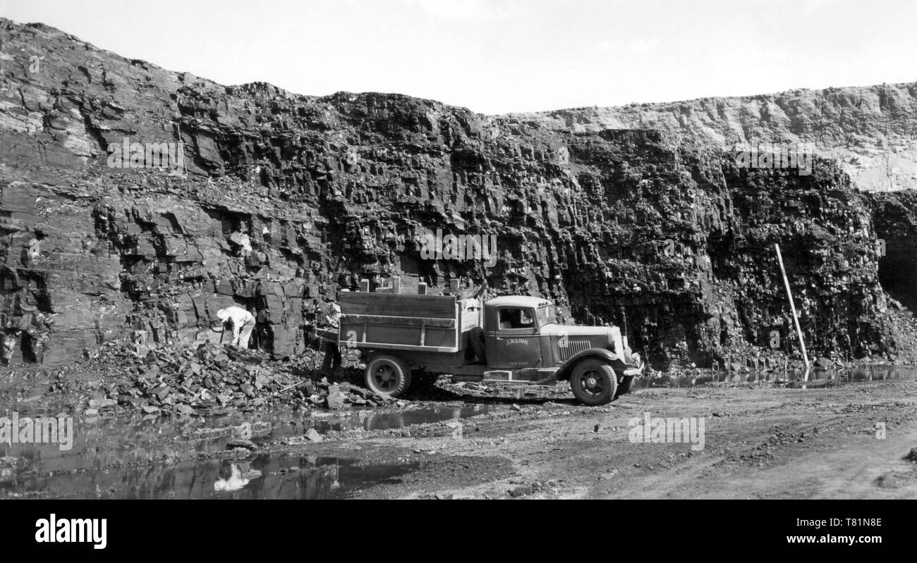 Coal Mining, 1940 Stock Photo