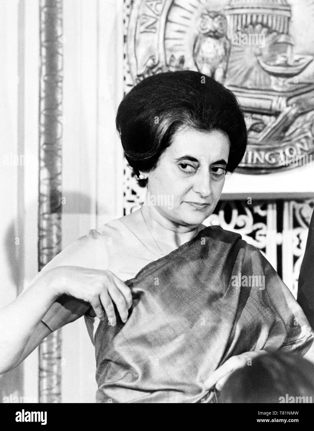 Indira Gandhi, Prime Minister of India Stock Photo