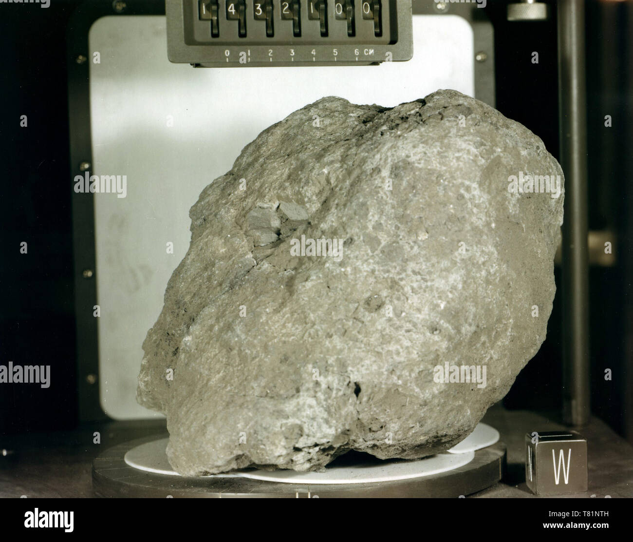 Apollo 14 Moon Rock Stock Photo