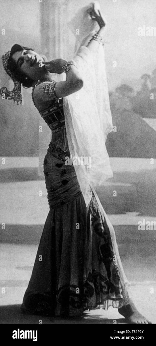 Mata Hari, Dutch Exotic Dancer and Courtesan Stock Photo