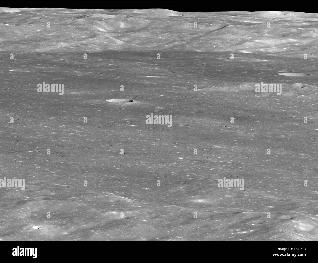 Chang'e 4 on the Moon Stock Photo