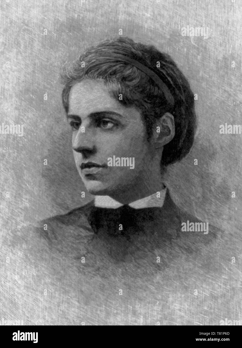 Emma Lazarus, American Poet Stock Photo
