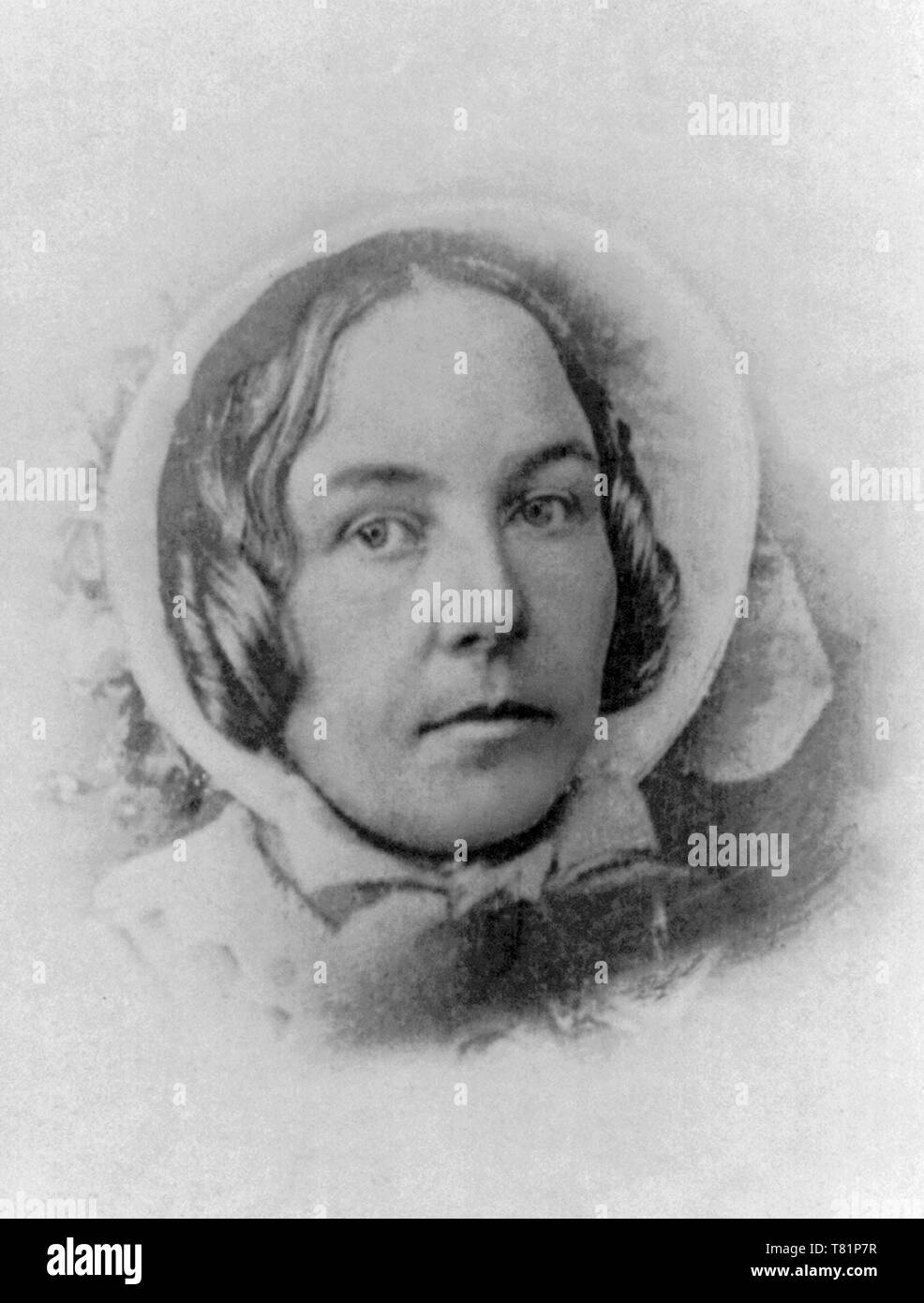 Elizabeth Cady Stanton, American Abolitionist and Suffragette Stock Photo