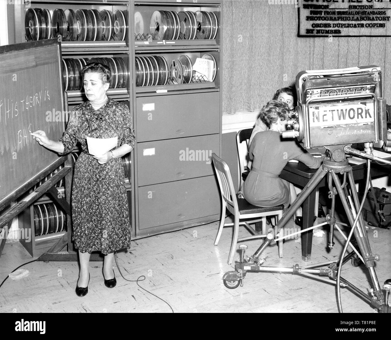 Ida Rhodes at IBM, 1960 Stock Photo