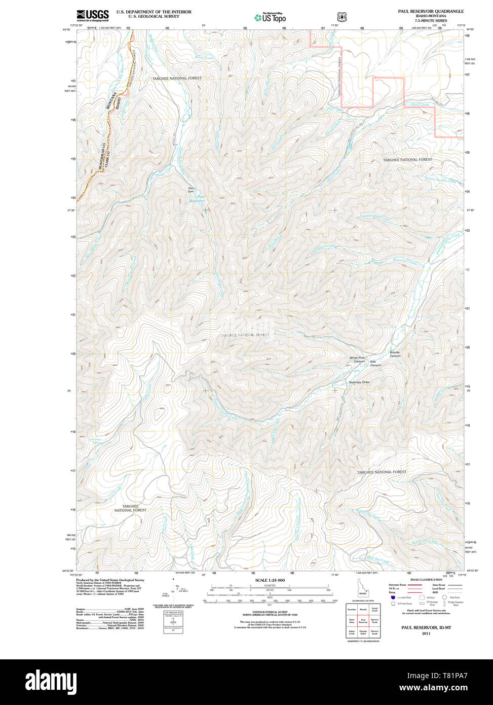 Map of paul idaho Cut Out Stock Images & Pictures Alamy