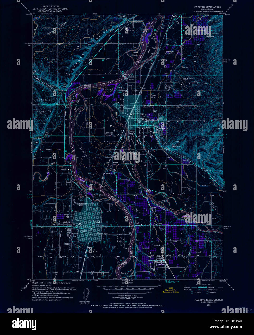 Map of payette hires stock photography and images Alamy