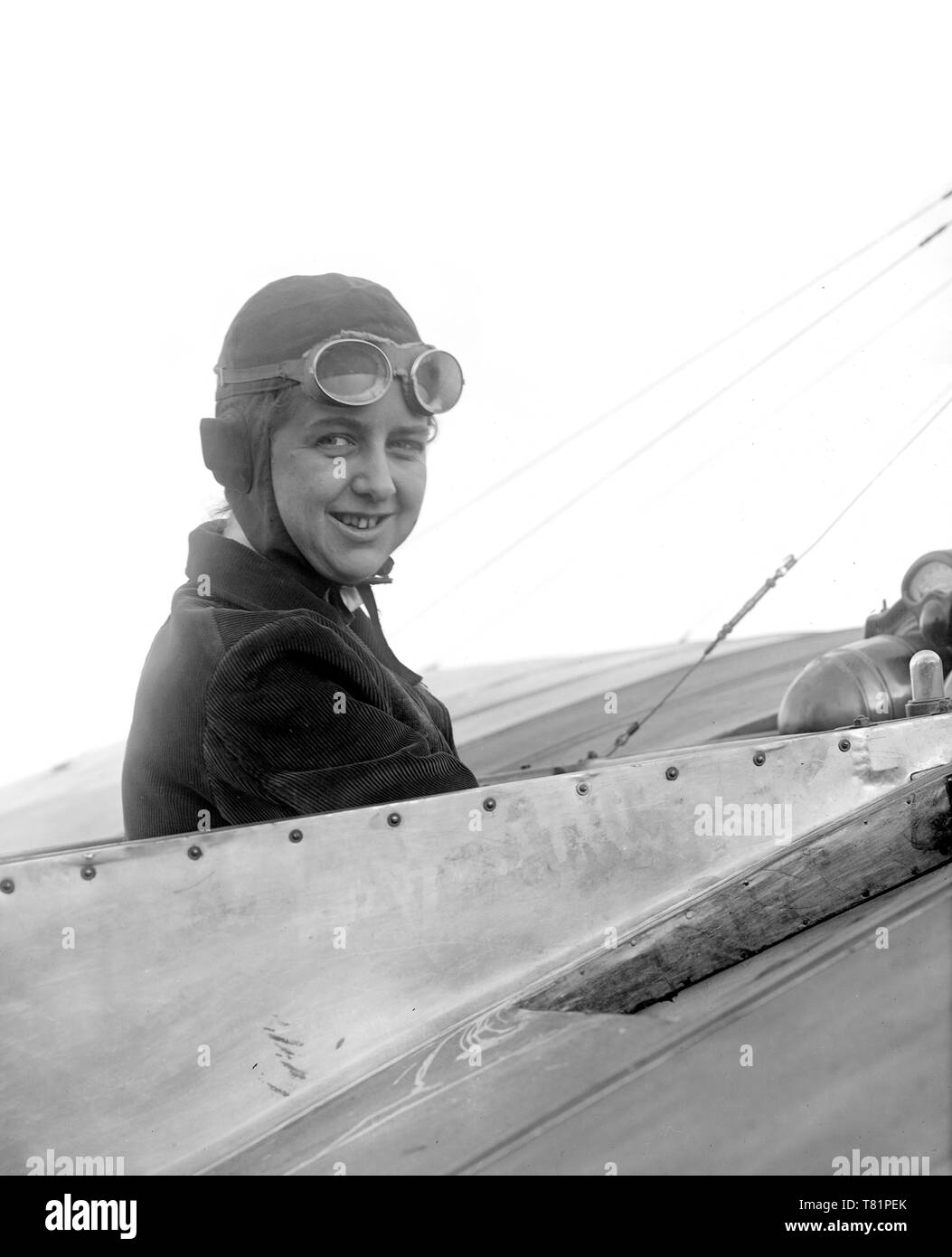 Bernetta Miller, American Aviatrix and WWI Volunteer Stock Photo