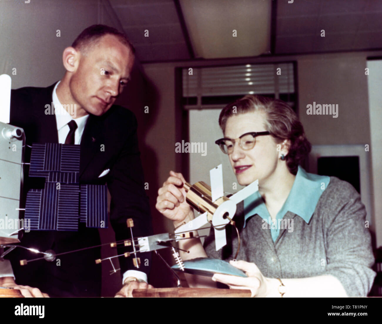 Buzz Aldrin and Nancy Grace Roman, 1965 Stock Photo