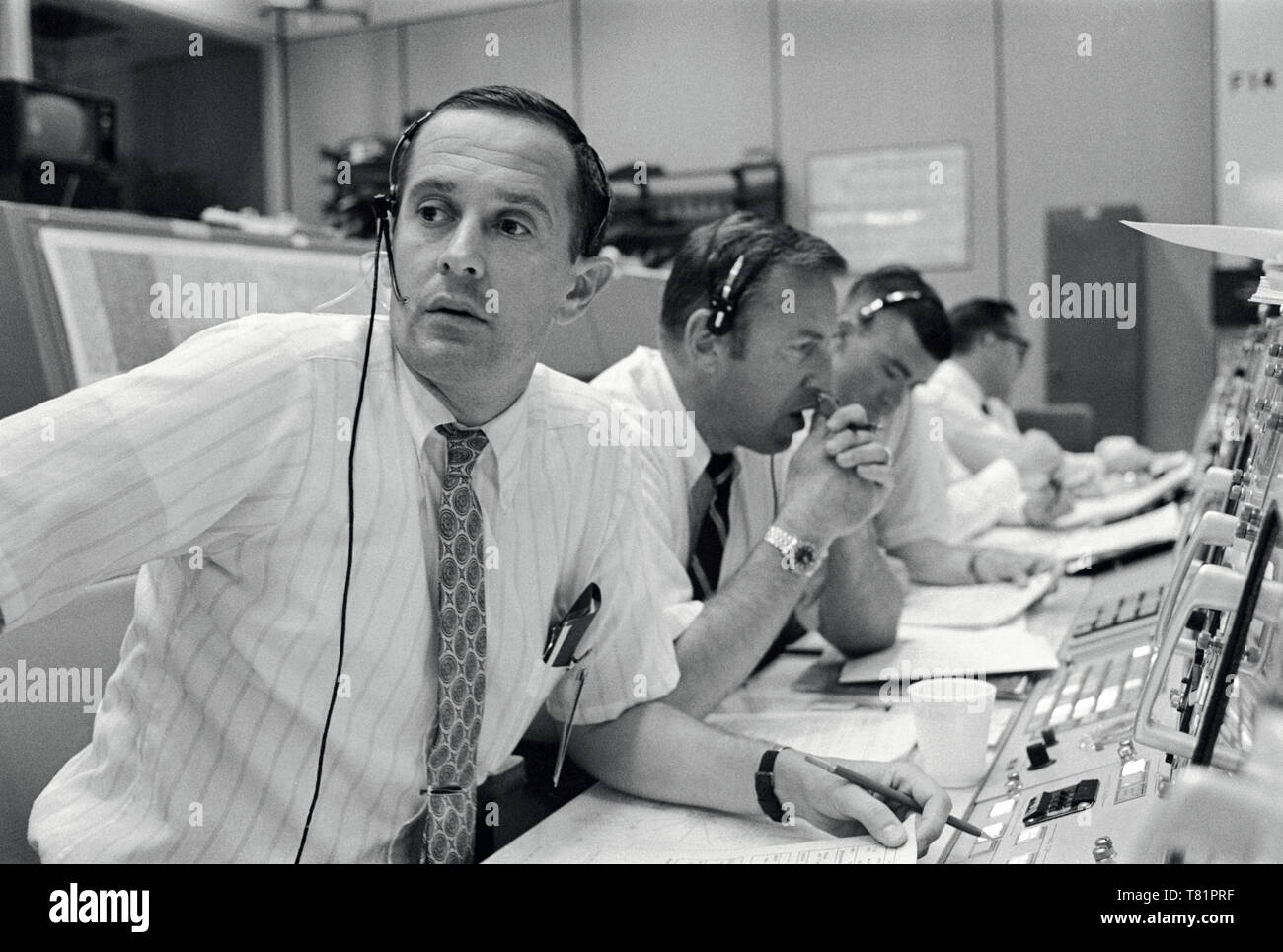 Apollo 11, Astronaut Flight Controllers, 1969 Stock Photo
