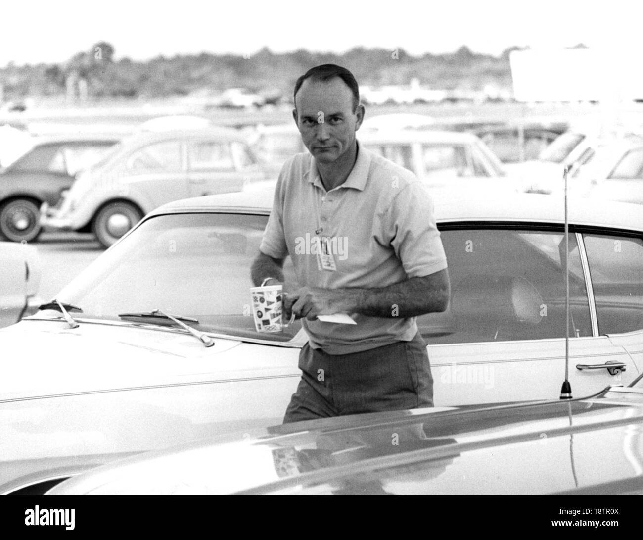 Apollo 11, Michael Collins Arrives at KSC, 1969 Stock Photo