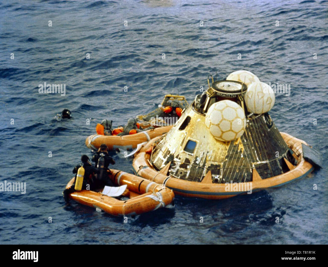 Apollo 11 Recovery, 1969 Stock Photo