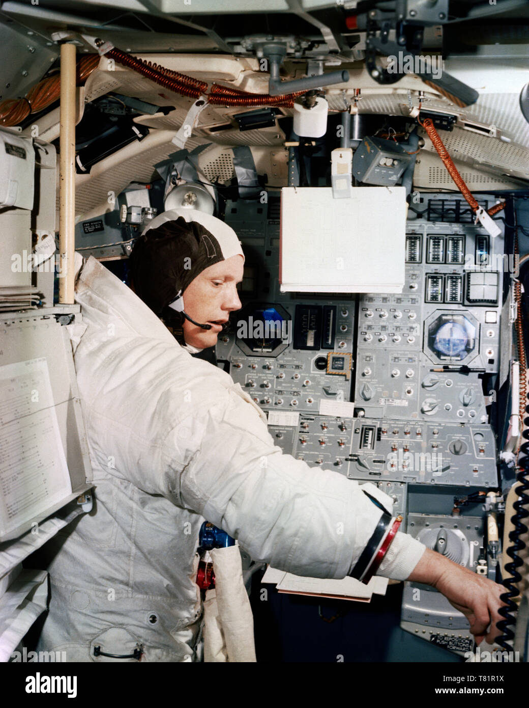 Apollo 11, Lunar Module Mission Simulator, 1969 Stock Photo