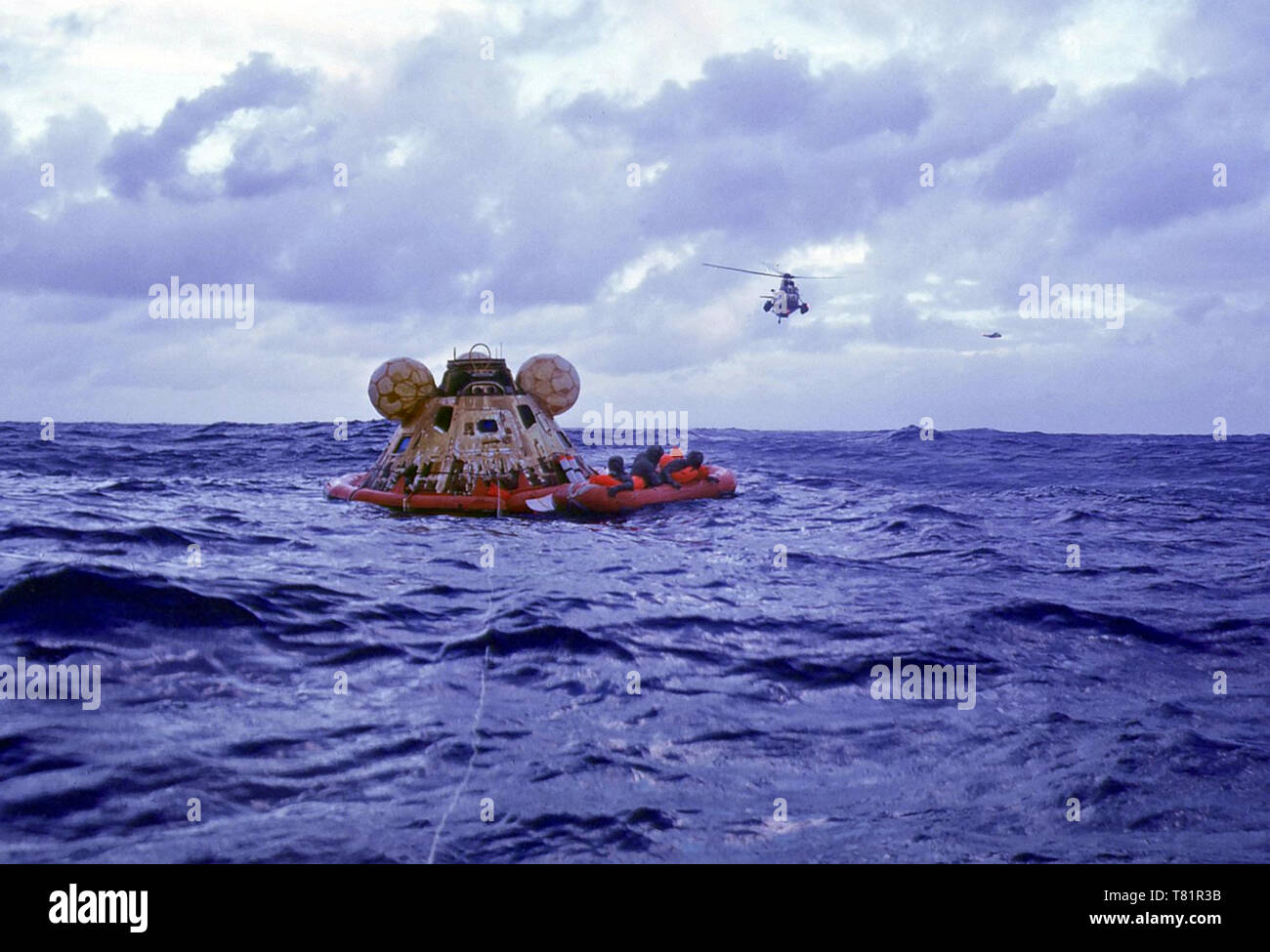 Apollo 11 Recovery, 1969 Stock Photo