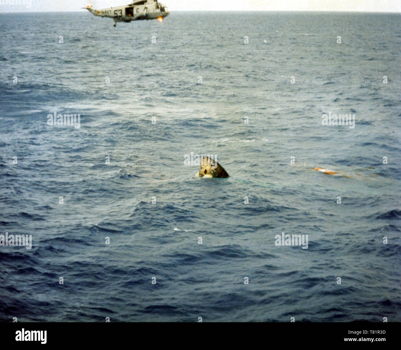 Apollo 11 Recovery, 1969 Stock Photo