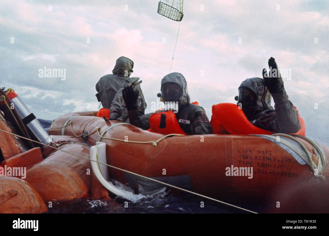 Apollo 11 Recovery, Prime Crew, 1969 Stock Photo