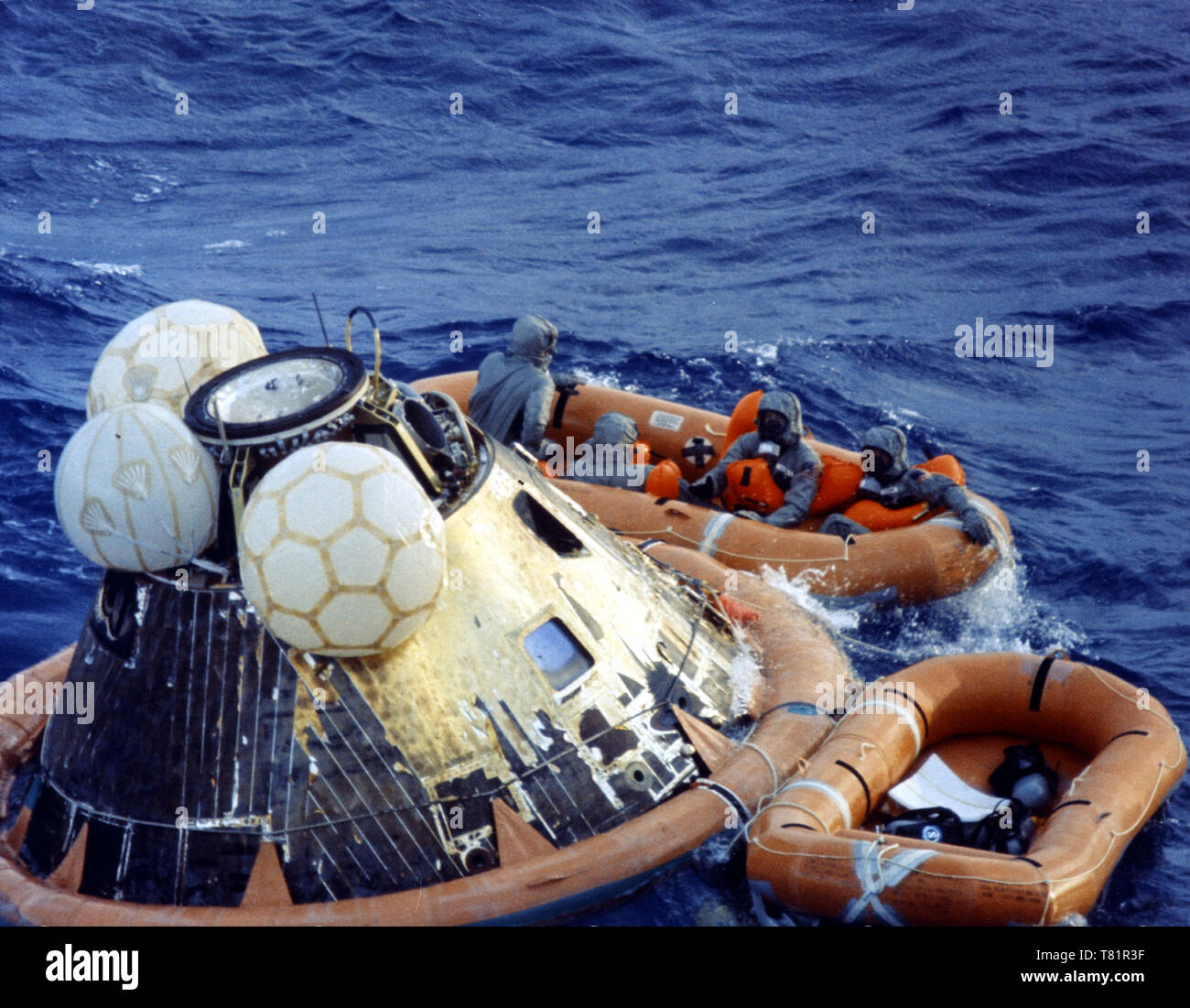 Apollo 11 Recovery, 1969 Stock Photo