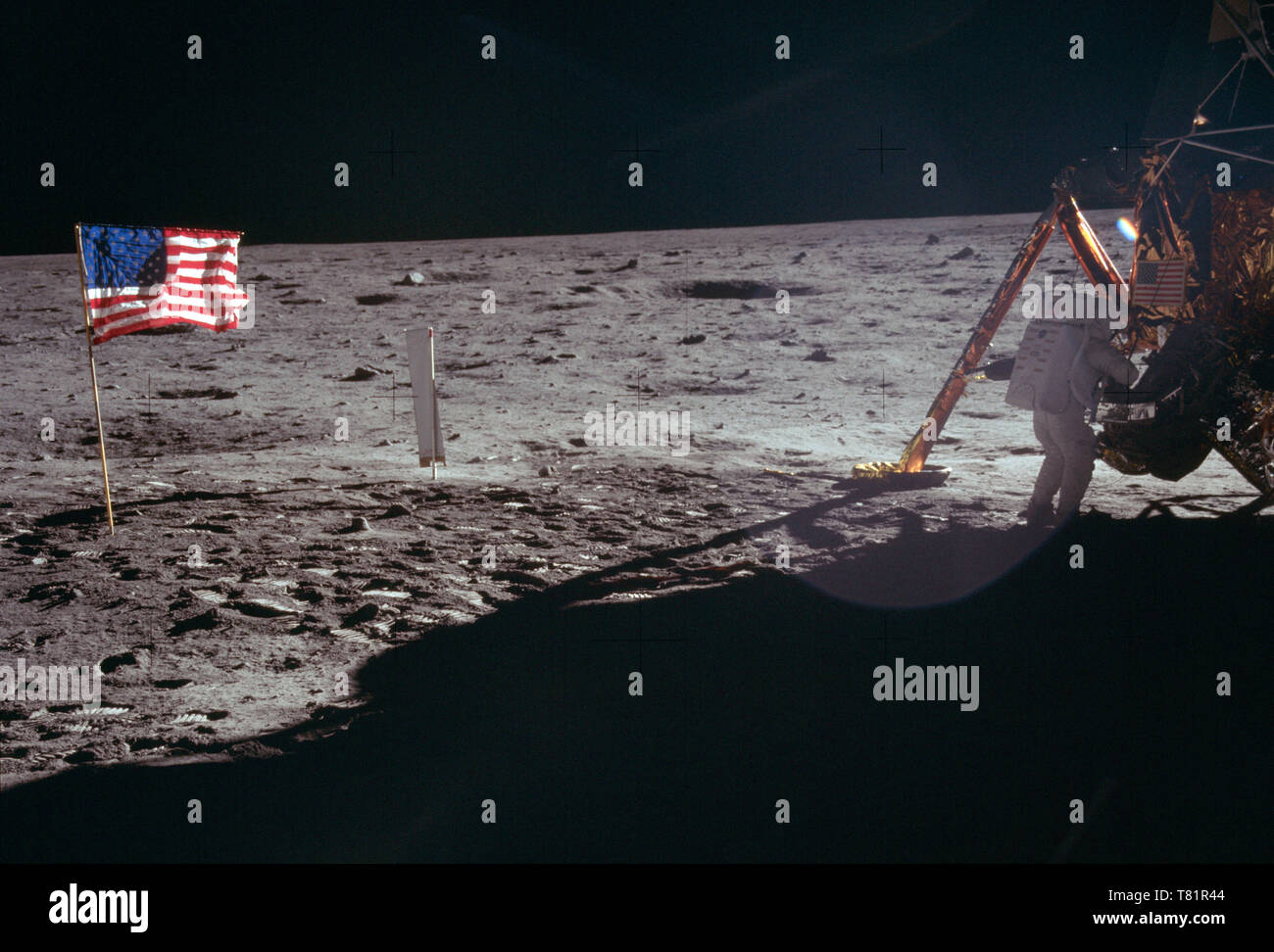 Apollo 11, Neil Armstrong EVA, 1969 Stock Photo