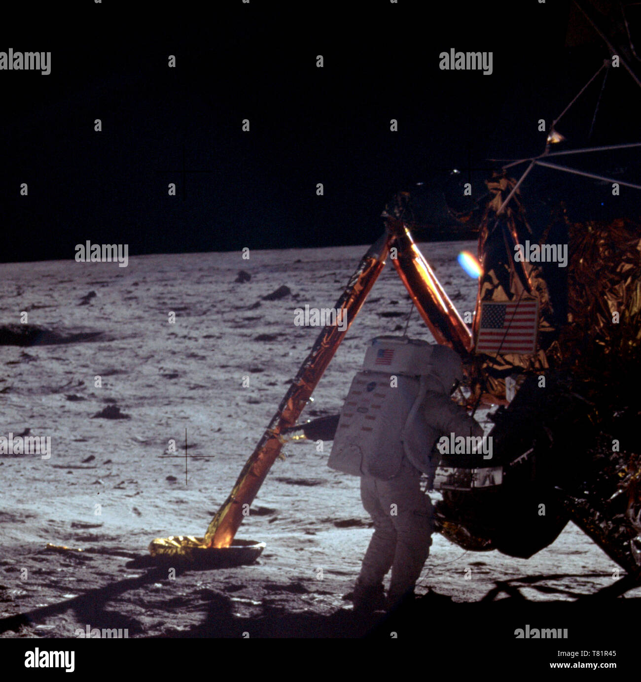 Apollo 11, Neil Armstrong EVA, 1969 Stock Photo