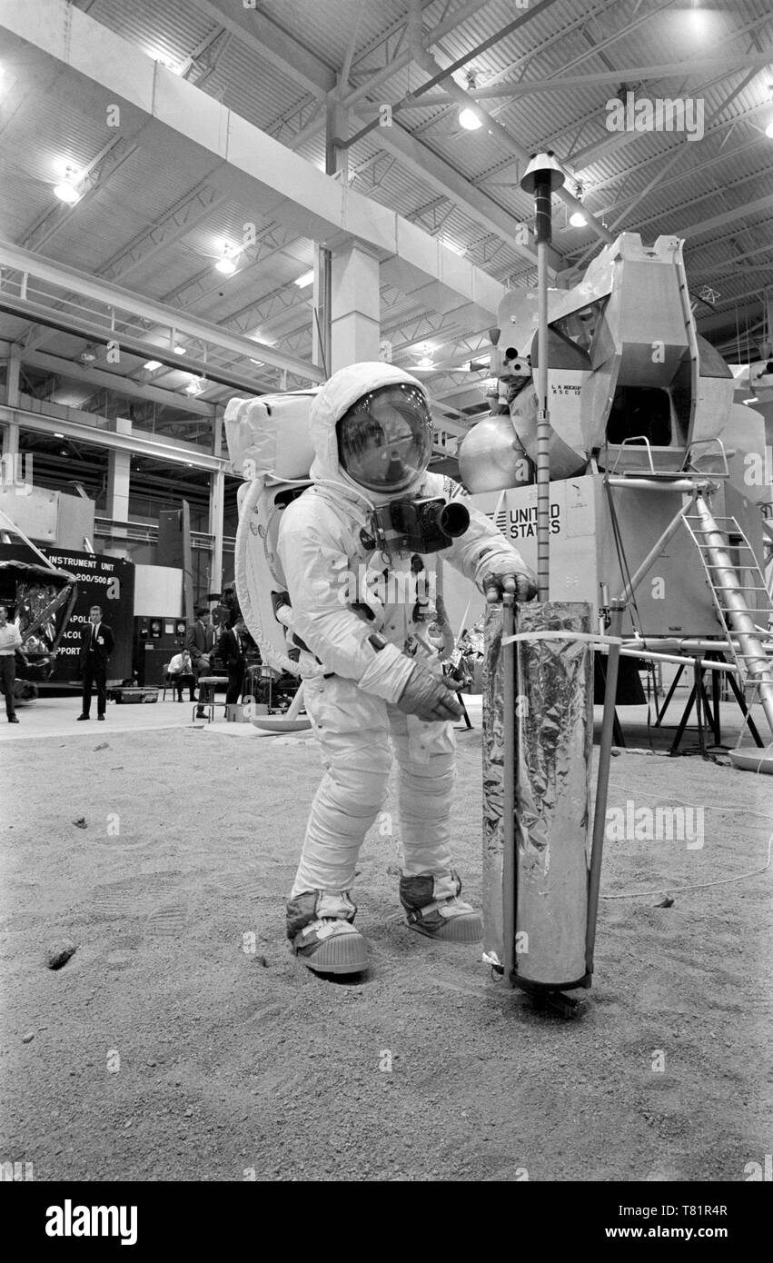 Apollo 11, Neil Armstrong EVA Training, 1969 Stock Photo
