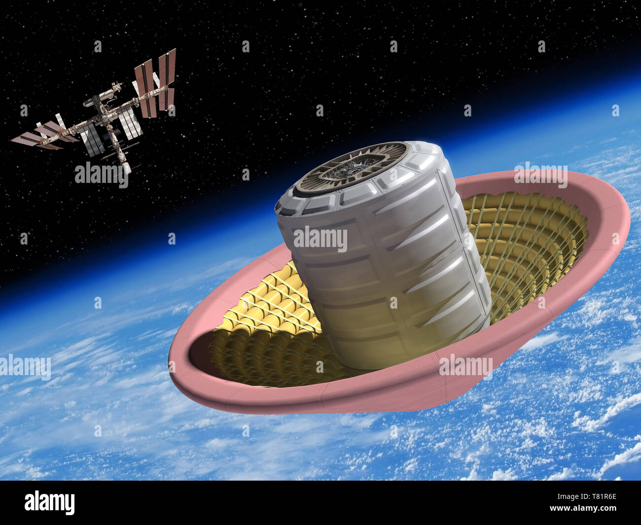 High Energy Atmospheric Reentry Test, Artist Concept Stock Photo