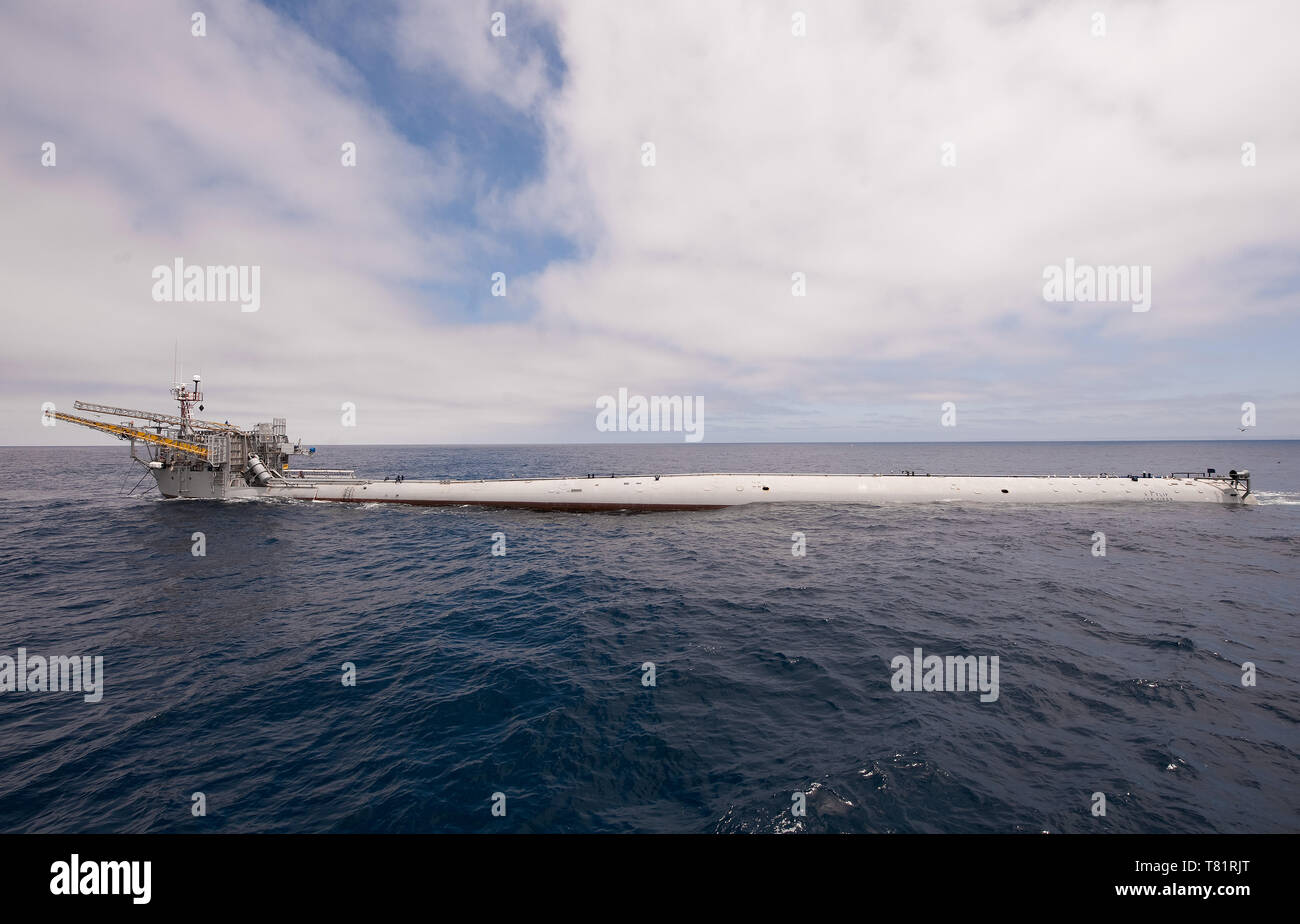 US Navy's Floating Instrument Platform (FLIP) Stock Photo