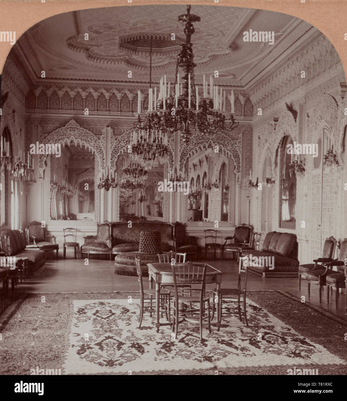 North Africa, Dar Hassan Pacha Drawing Room, 1902 Stock Photo