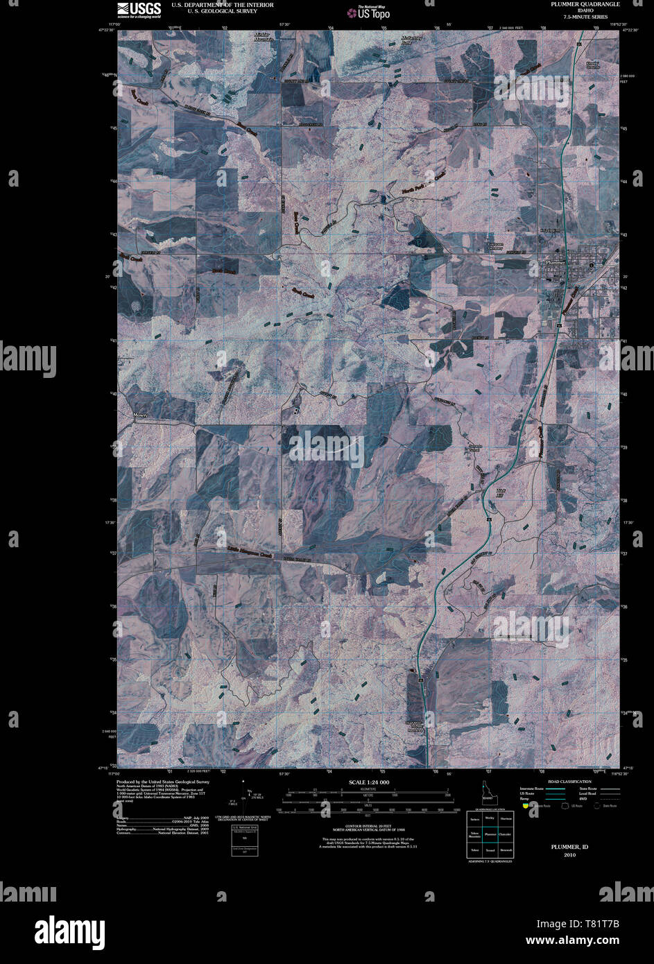 Map of plummer hires stock photography and images Alamy
