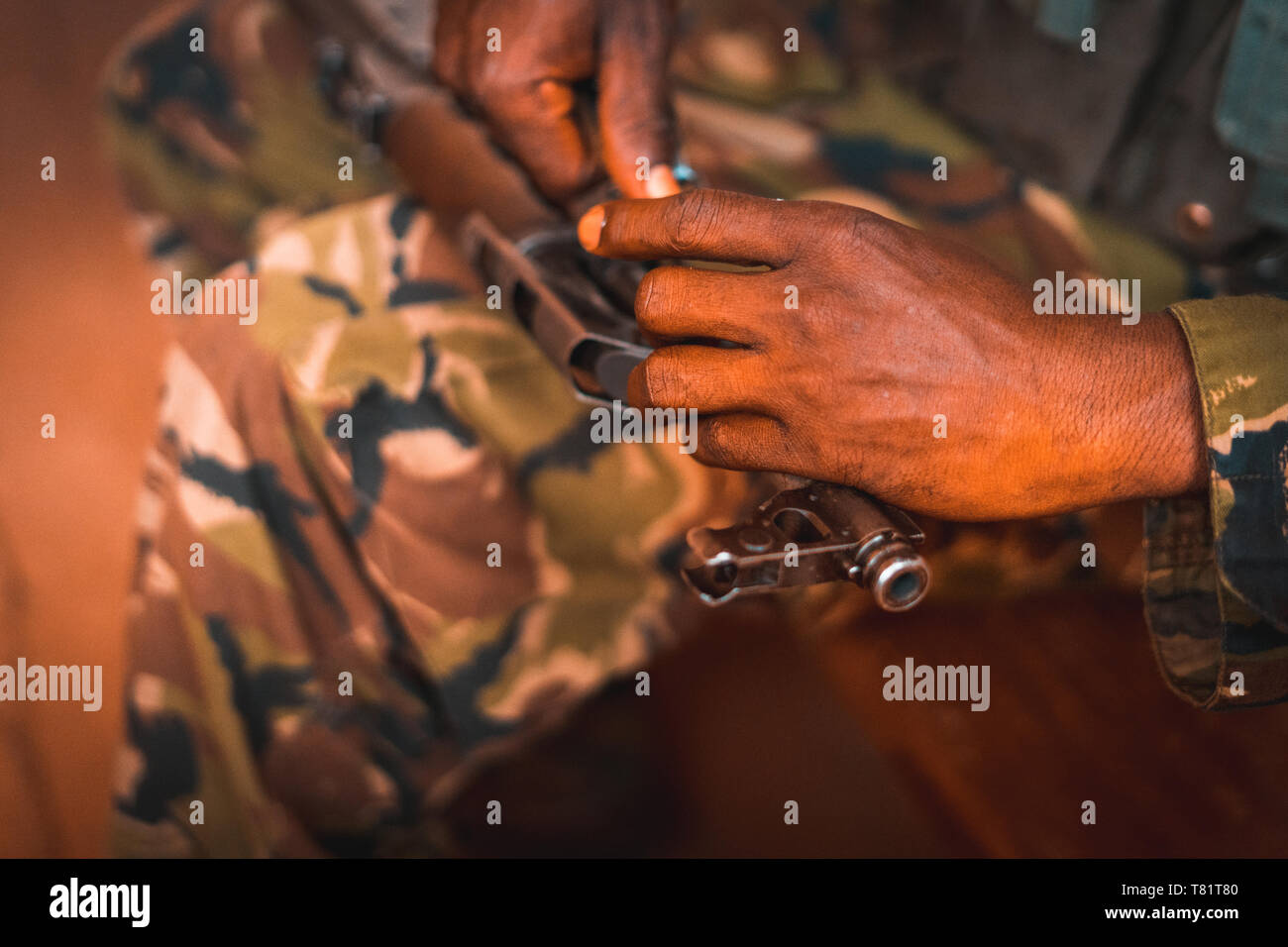 African soldier ak47 hi-res stock photography and images - Alamy