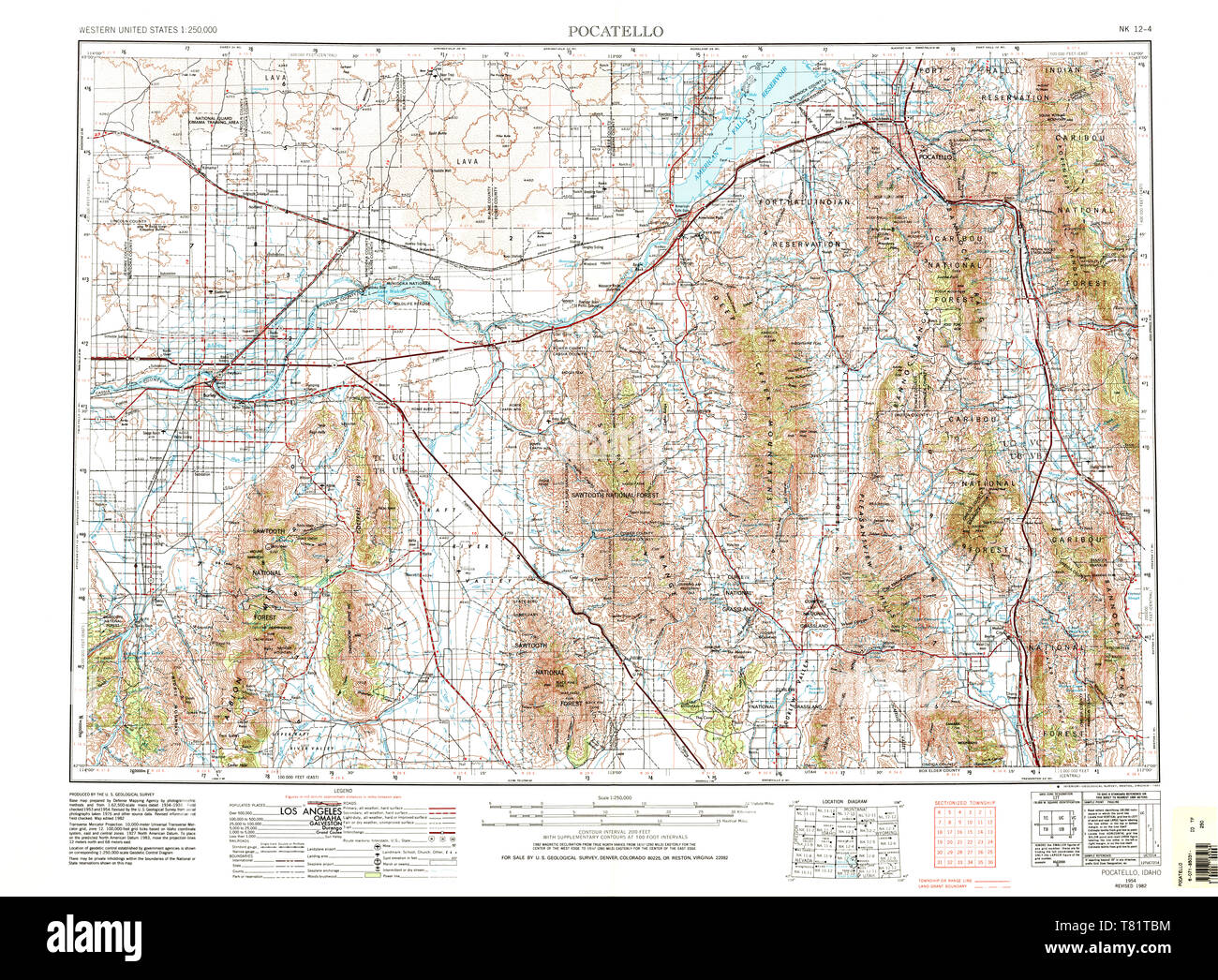 Pocatello idaho map hires stock photography and images Alamy
