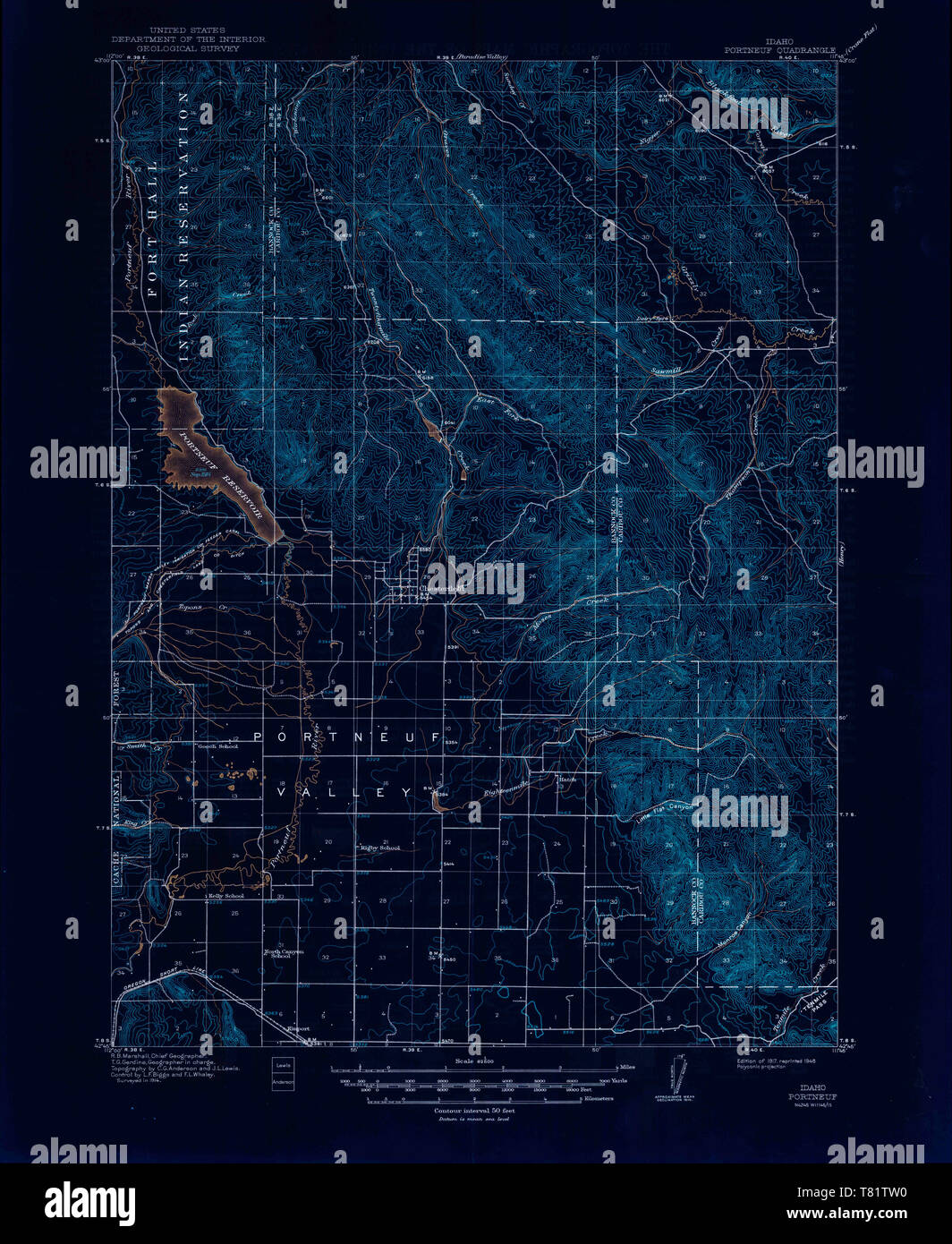 Portneuf map hires stock photography and images Alamy