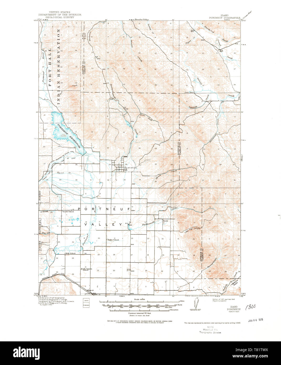 Portneuf map hires stock photography and images Alamy