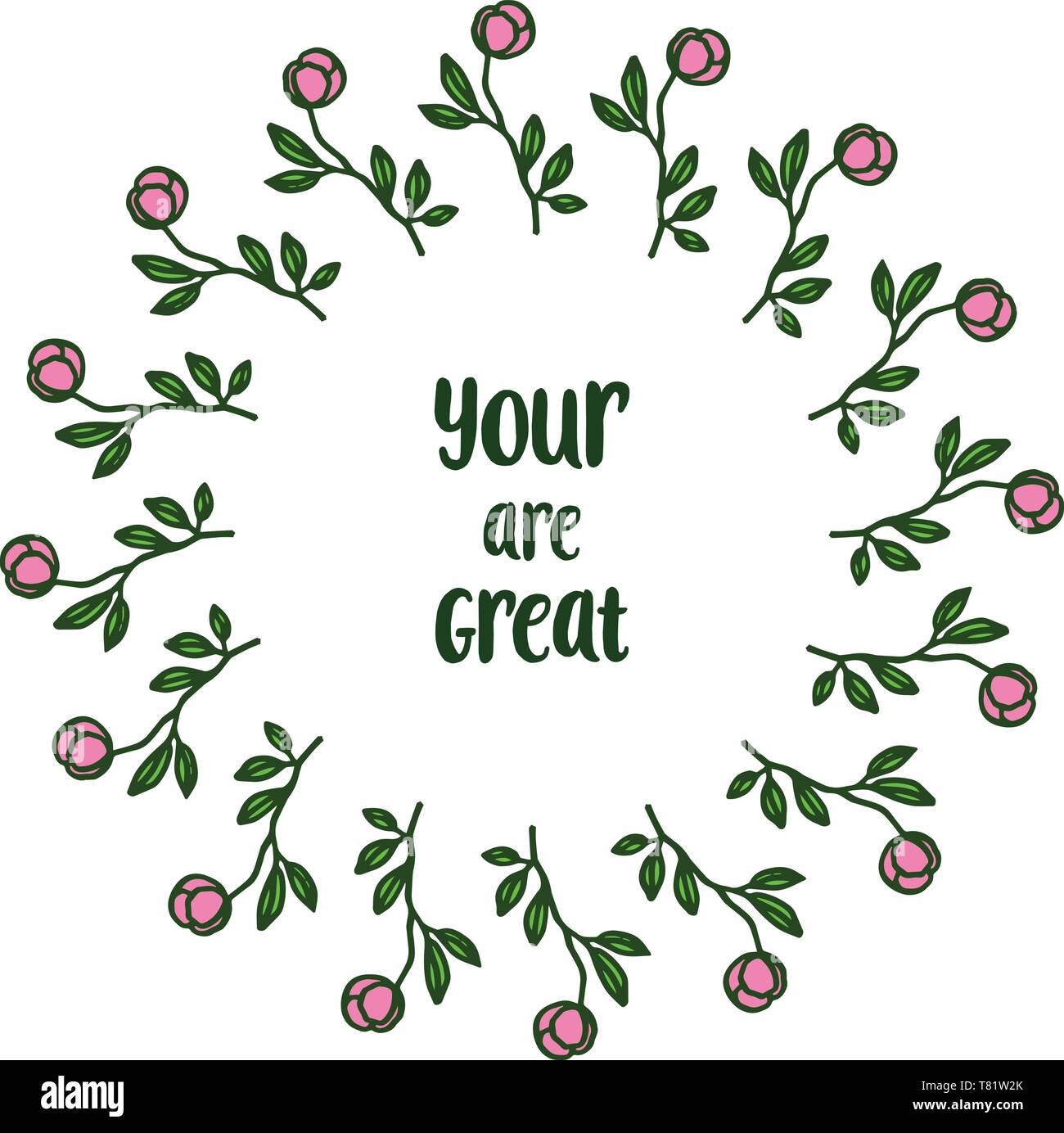 Vector illustration invitation card your are great with various pattern ...