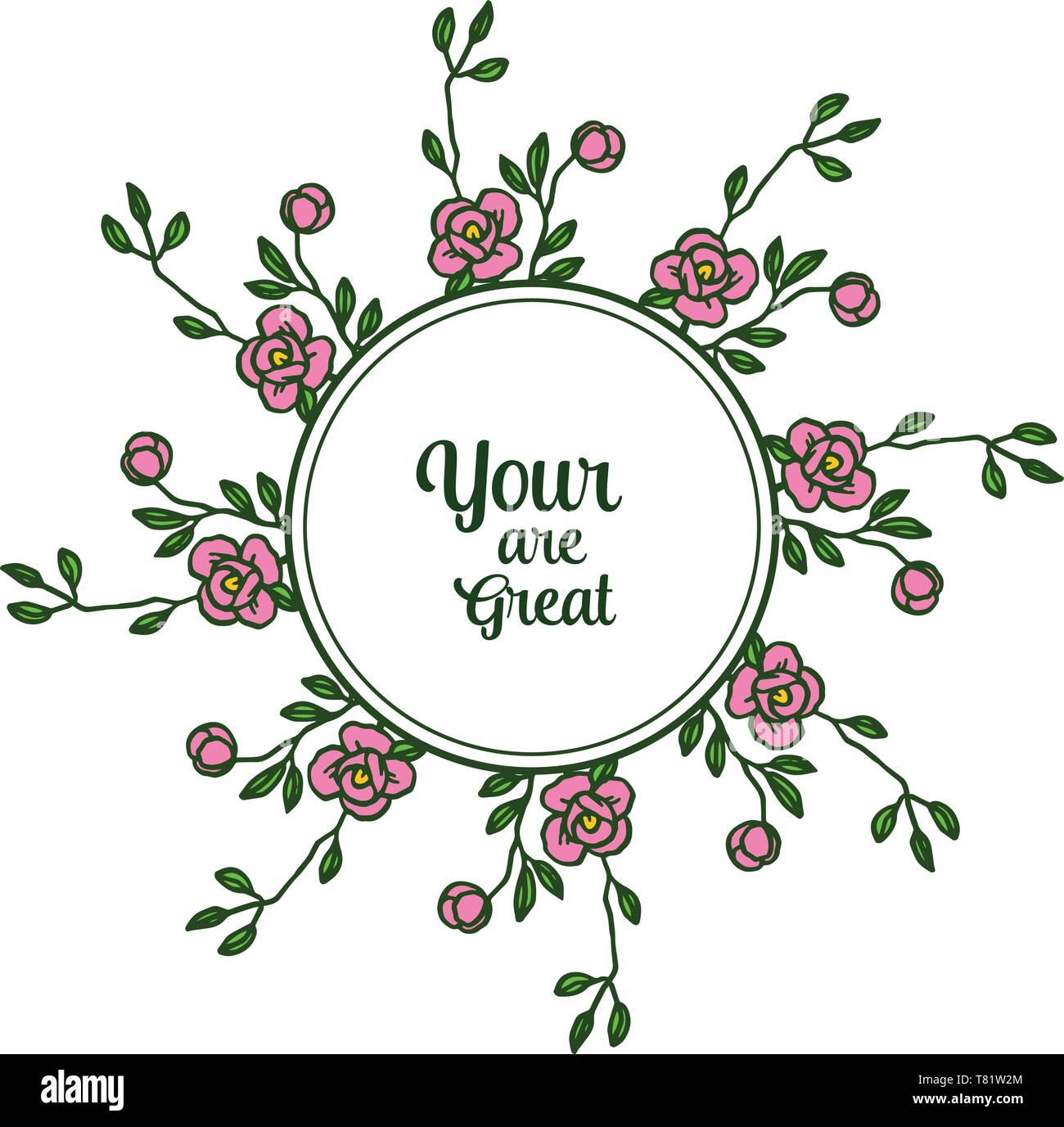 Vector illustration invitation card your are great with various pattern ...