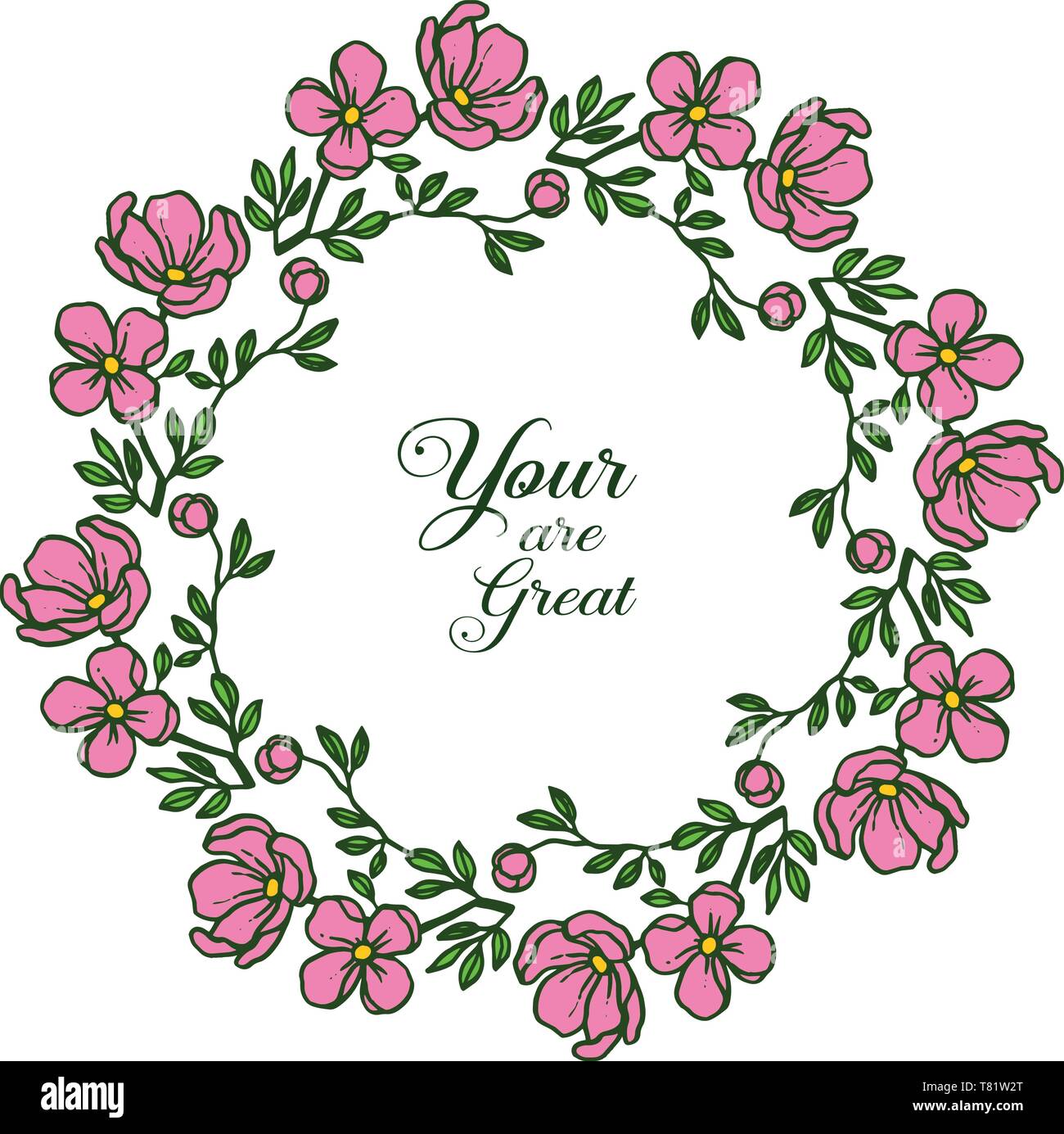 Vector illustration invitation card your are great with various pattern ...