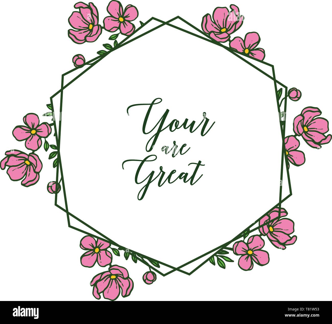 Vector illustration design card your are great with various texture of ...