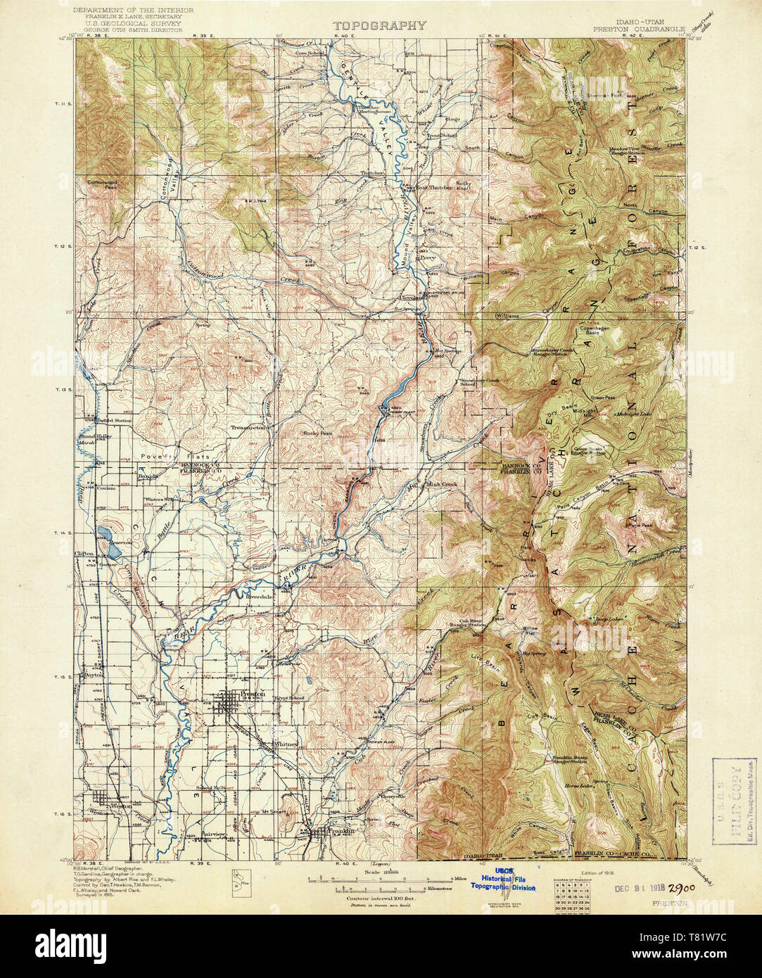 Map of preston idaho hires stock photography and images Alamy