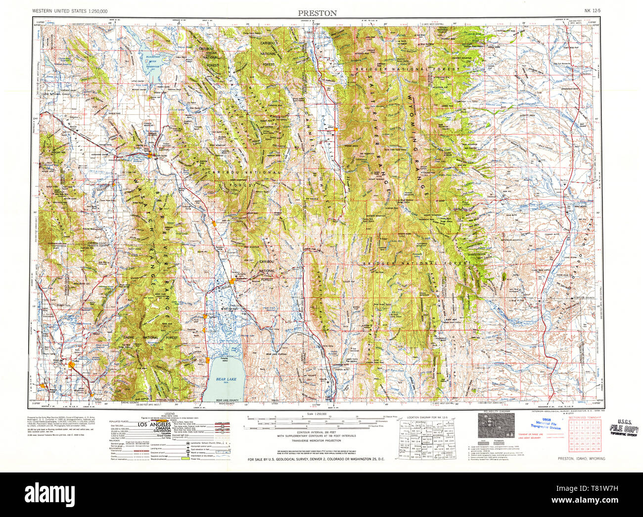 Preston idaho map hires stock photography and images Alamy