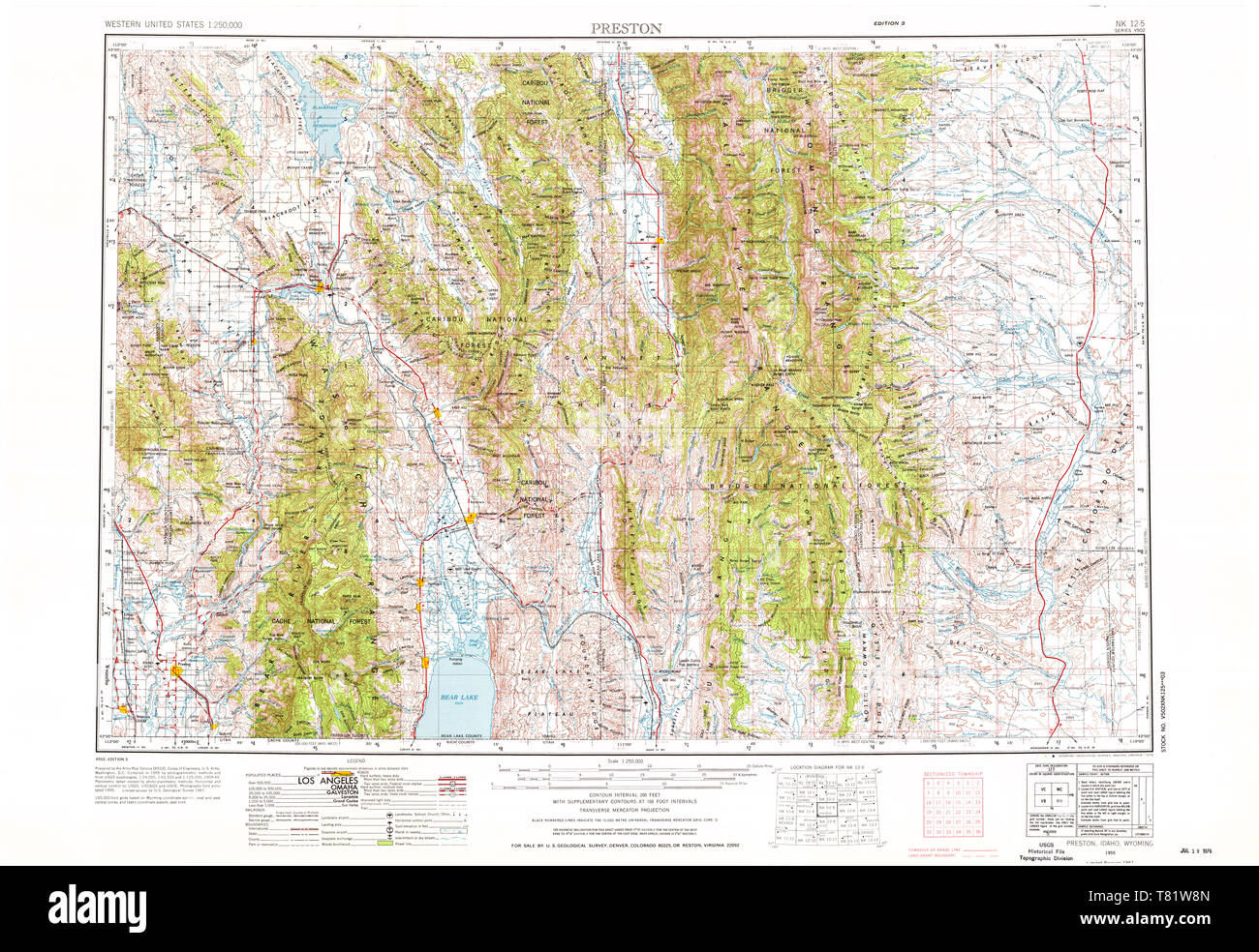 Preston idaho map hires stock photography and images Alamy