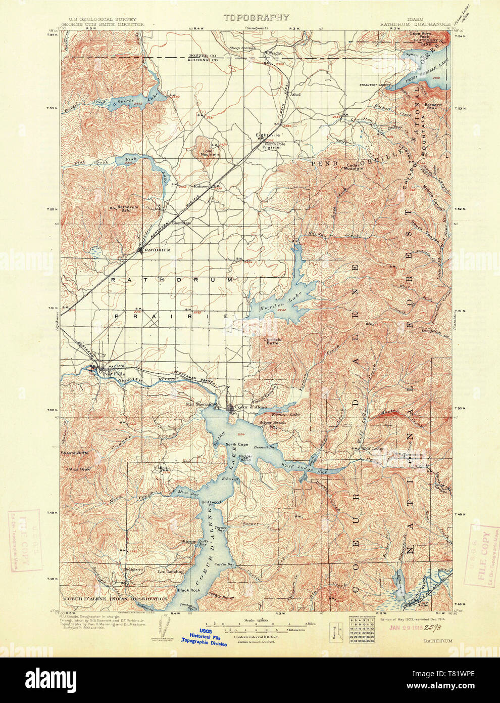 Map of rathdrum hires stock photography and images Alamy