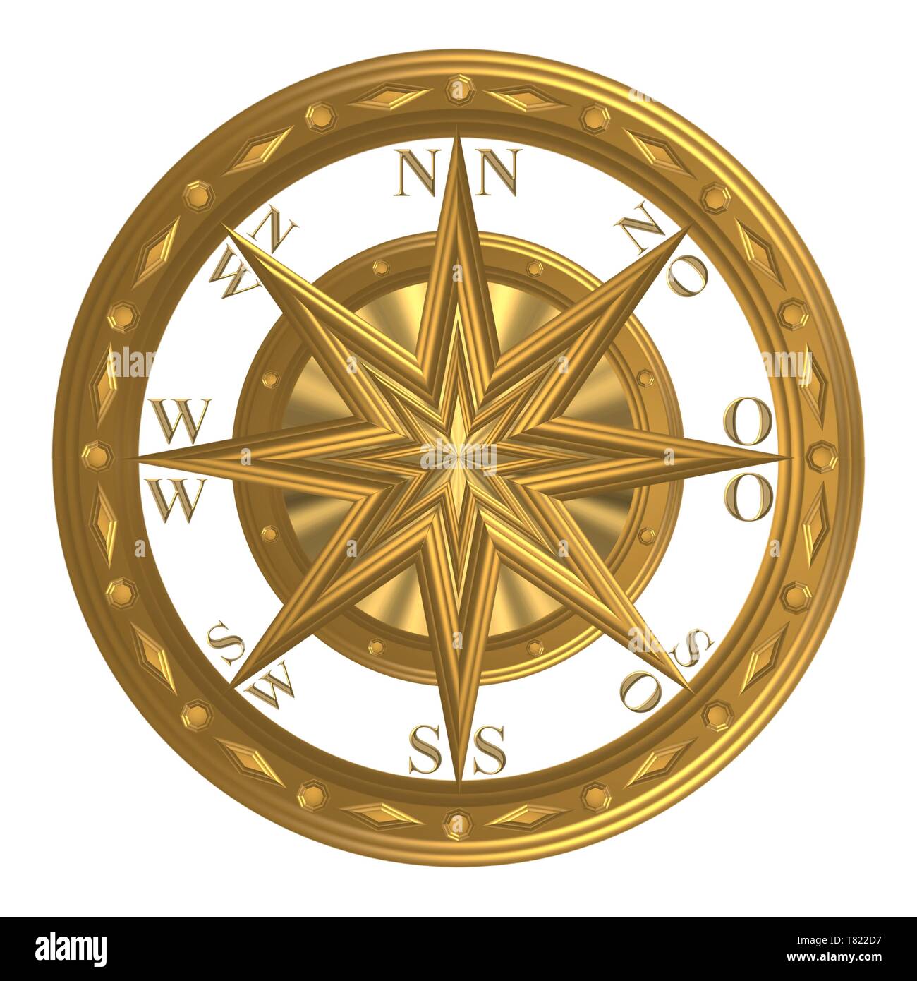 Goldener kompass hi-res stock photography and images - Alamy