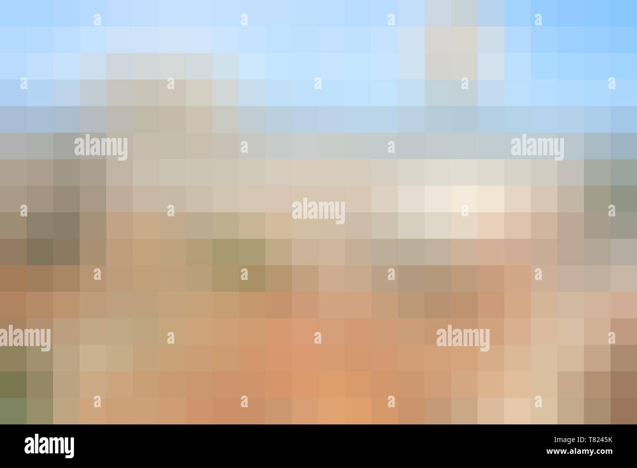 Pixel background pattern - pastel color grid blur texture. Stock Photo