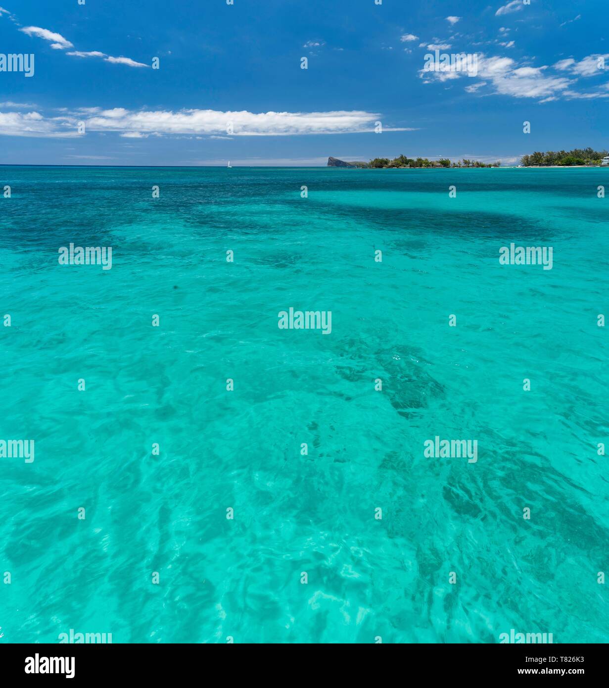 Mauritius, Riviere du Rempart, Grand Baie, the lagoon Stock Photo Alamy