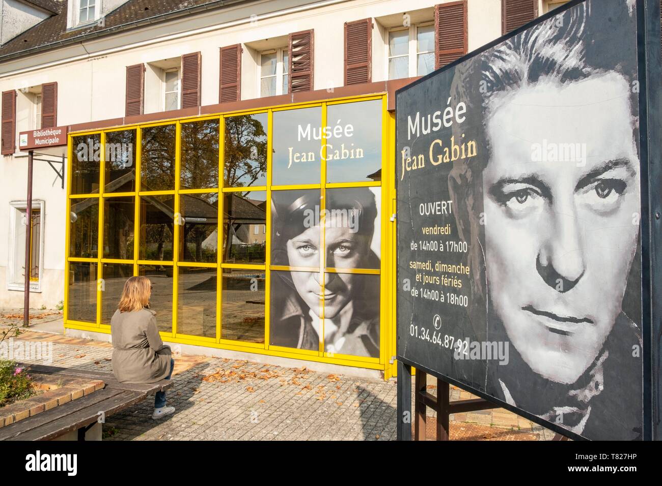 France, Val d'Oise, Meriel, the Jean Gabin Museum Stock Photo - Alamy